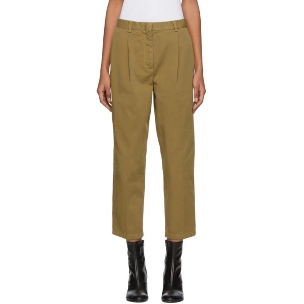 Acne Studios Crop Chino Pants Khaki Tan Brown Tabea Co 40 6